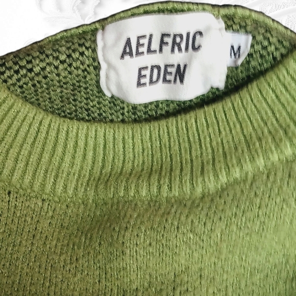 NWOT Aelfric Eden Green Dinosaur Sweater - Picture 5 of 7
